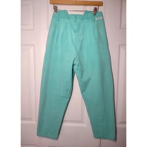 Vintage ESPRIT SPORT High-Waisted Side Button Fly Peddle-Pusher Capris|5/6| Teal